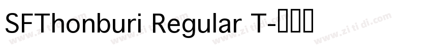 SFThonburi Regular T字体转换